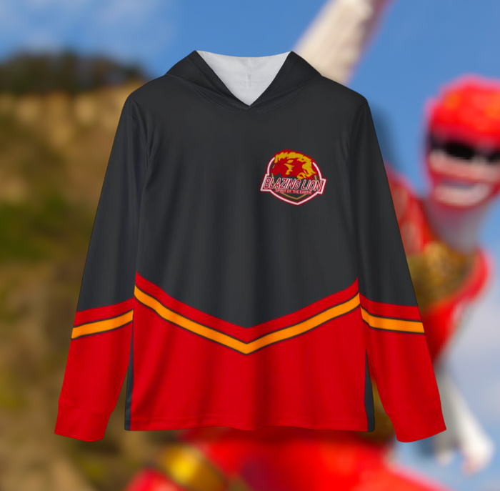 Super Sentai Inspired  Gaoranger red ranger costume hoodie