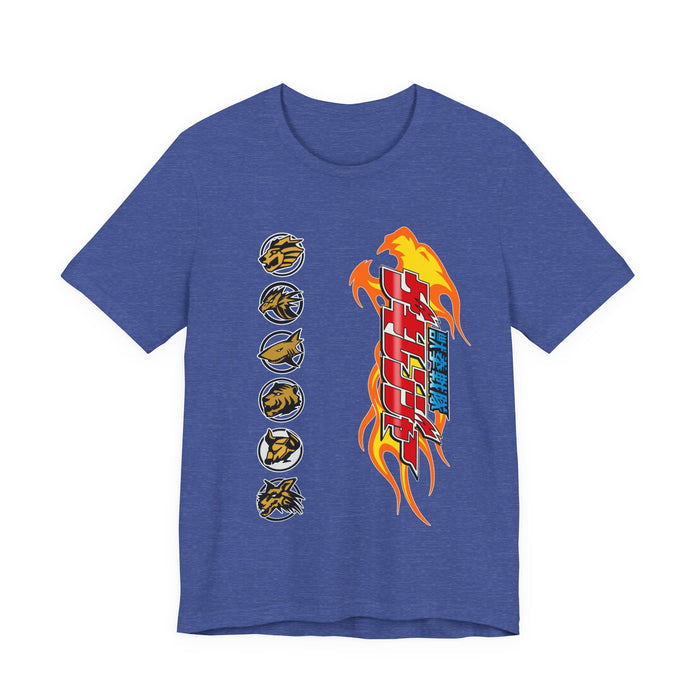 Gaoranger Team Tee Custom Graphic Art Cosplay Shirts Rangers Retro Vintage 90s