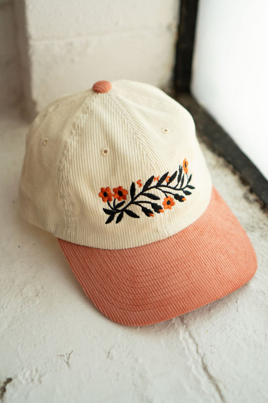 Garland Two-Tone Corduroy Dad Hat | Strawberry