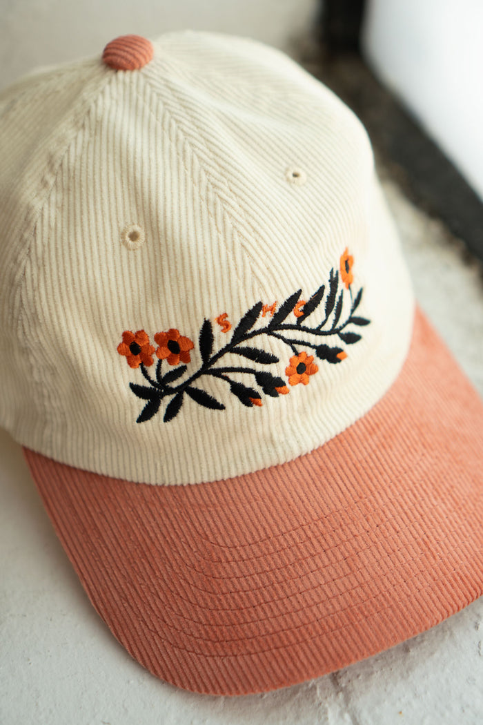 Garland Two-Tone Corduroy Dad Hat | Strawberry