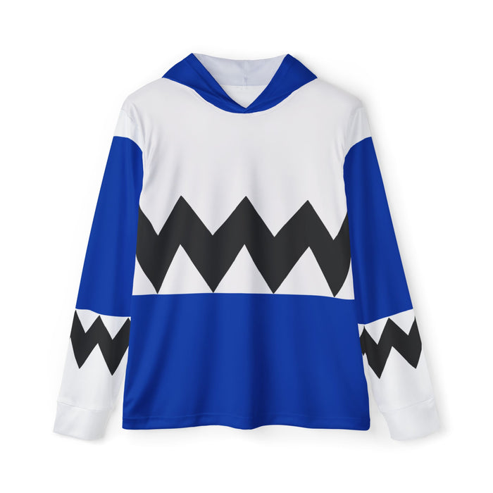 Gingaman Blue Hoodie (Full Print) Super Sentai Custom Lightweight, Breathable, Workout, Pull over, Fitness, Retro
