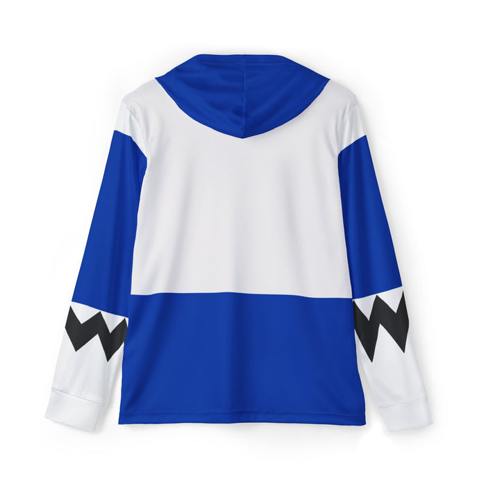 Gingaman Blue Hoodie (Full Print) Super Sentai Custom Lightweight, Breathable, Workout, Pull over, Fitness, Retro