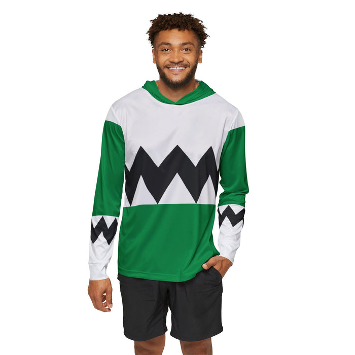 Gingaman Green Hoodie (Full Print) Super Sentai Custom Lightweight, Breathable, Workout, Pull over, Fitness, Retro