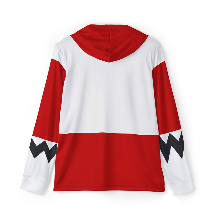 Gingaman Red Hoodie (Full Print) Super Sentai Custom Lightweight, Breathable, Workout, Pull over, Fitness, Retro