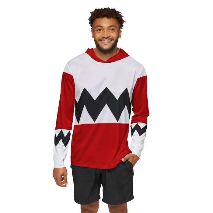 Gingaman Red Hoodie (Full Print) Super Sentai Custom Lightweight, Breathable, Workout, Pull over, Fitness, Retro