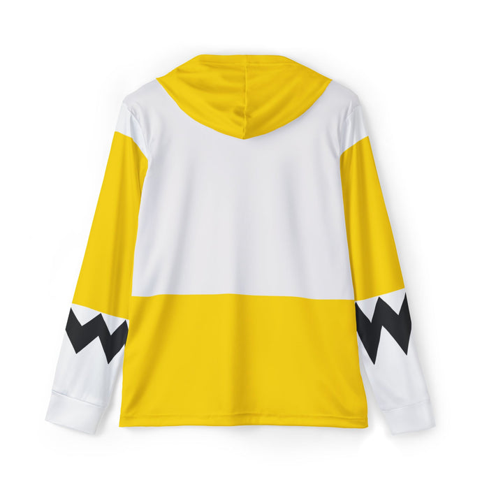 Gingaman Yellow Hoodie (Full Print) Super Sentai Custom Lightweight, Breathable, Workout, Pull over, Fitness, Retro