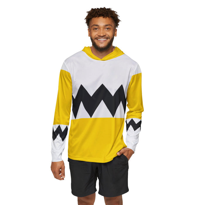 Gingaman Yellow Hoodie (Full Print) Super Sentai Custom Lightweight, Breathable, Workout, Pull over, Fitness, Retro