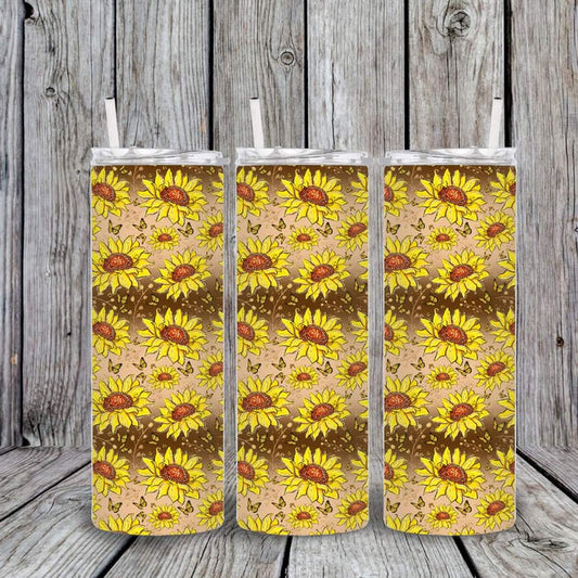 Glitter sunflowers