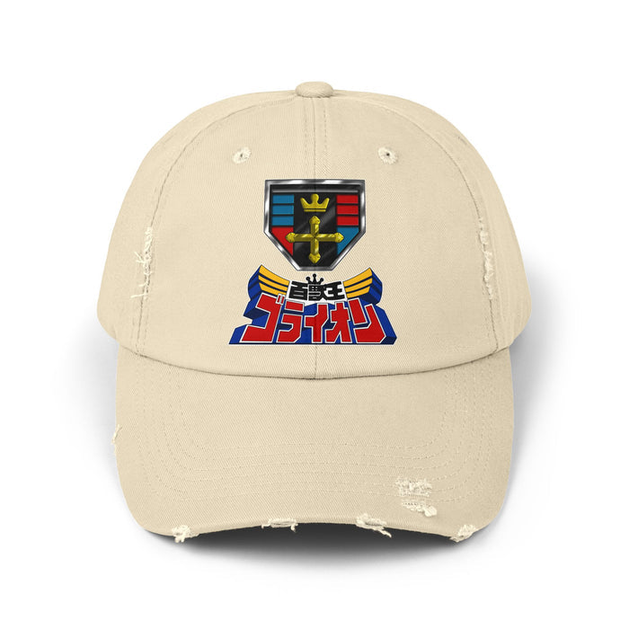 Go-Lion Distressed Hat Super Sentai T Shirt Custom Graphic Art Cosplay Shirts  Retro Vintage 90s