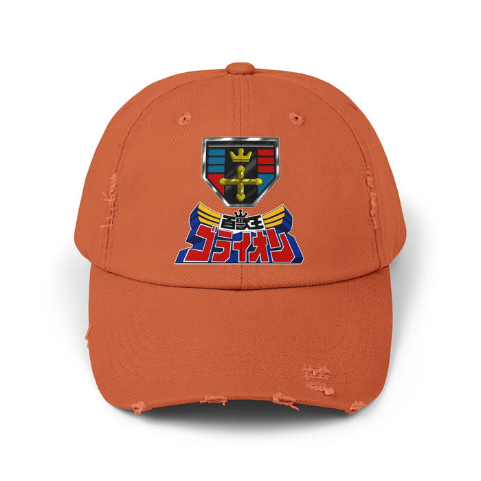 Go-Lion Distressed Hat Super Sentai T Shirt Custom Graphic Art Cosplay Shirts  Retro Vintage 90s