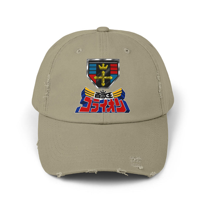 Go-Lion Distressed Hat Super Sentai T Shirt Custom Graphic Art Cosplay Shirts  Retro Vintage 90s