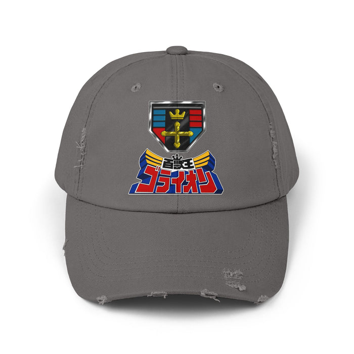 Go-Lion Distressed Hat Super Sentai T Shirt Custom Graphic Art Cosplay Shirts  Retro Vintage 90s