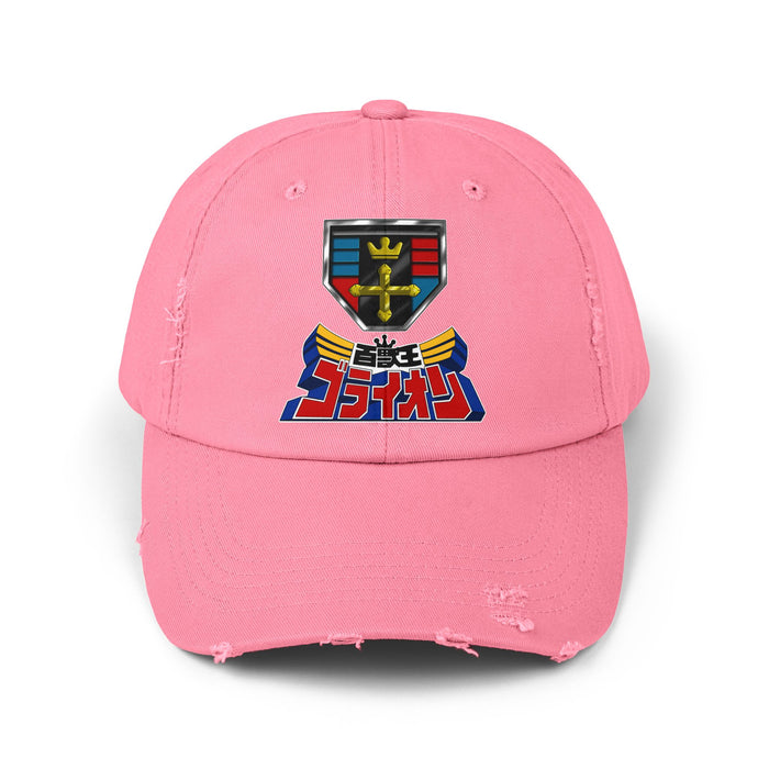 Go-Lion Distressed Hat Super Sentai T Shirt Custom Graphic Art Cosplay Shirts  Retro Vintage 90s