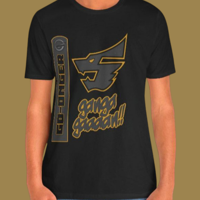 Go-Onger Black Tee Super Sentai T Shirt Custom Graphic Art Cosplay Shirts  Retro Vintage 90s