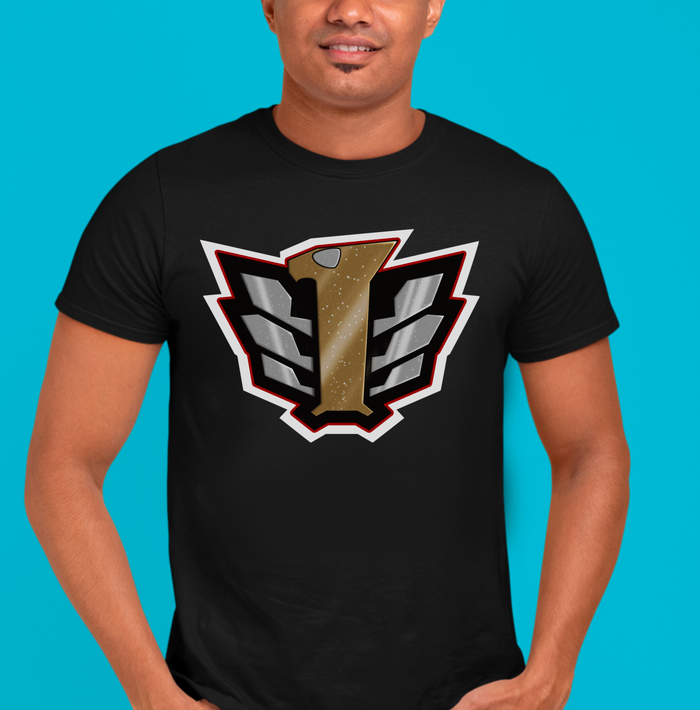 Super Sentai Inspired Go-Onger T shirt featuring Red ranger Symbol