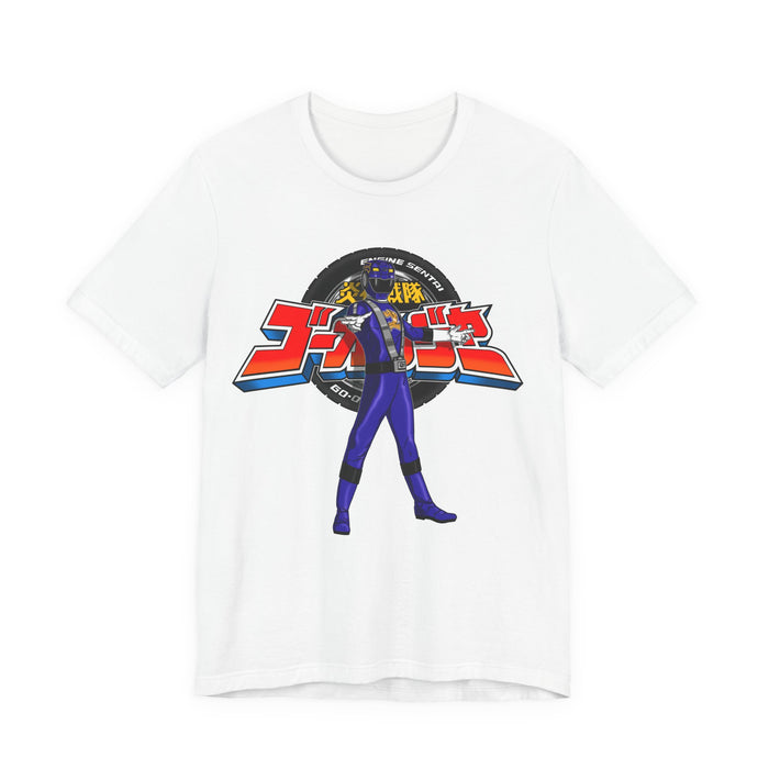 Go-Onger Go On Blue Tee Super Sentai T Shirt Custom Graphic Art Cosplay Shirts Rangers Retro Vintage 90s