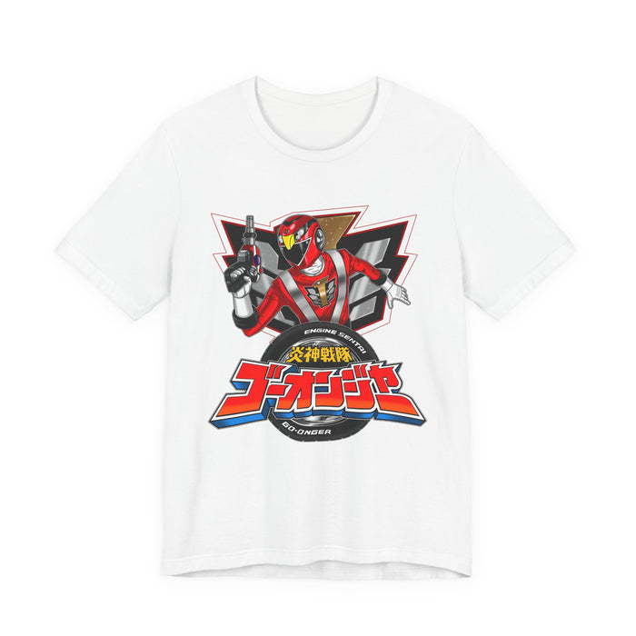 Go-onger Go On Red Tee Super Sentai T Shirt Custom Graphic Art Cosplay Shirts Rangers Retro Vintage 90s