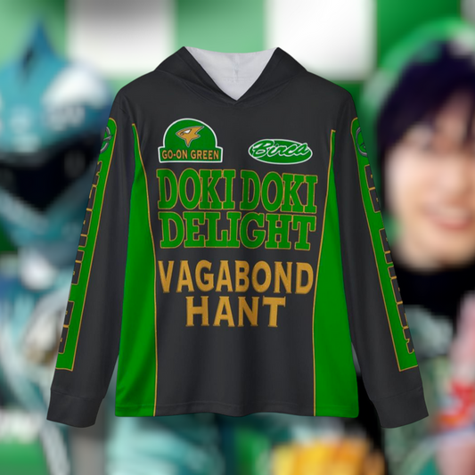 Go-Onger Green Hoodie (Full Print) Lightweight, Breathable, workout, pull over, fitness Hoodie Super Sentai Custom