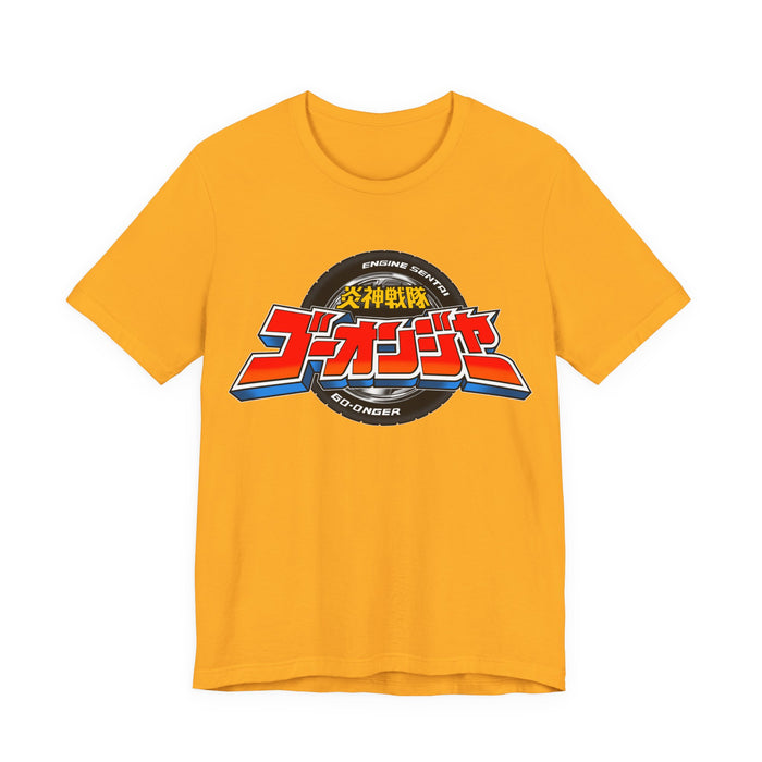 Go-Onger Logo Tee Super Sentai T Shirt Custom Graphic Art Cosplay Shirts Rangers Retro Vintage 90s
