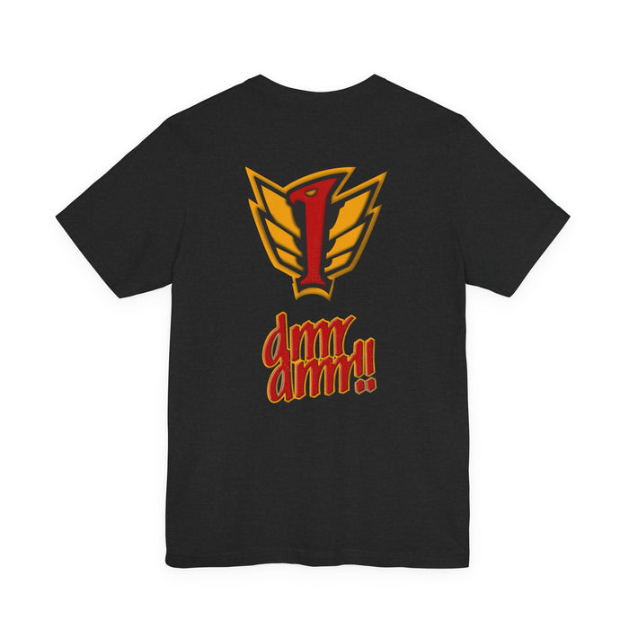 Go-Onger Mach Full Speed Tee Custom Front and Back Graphic Art Cosplay Shirts Rangers Retro Vintage 90s
