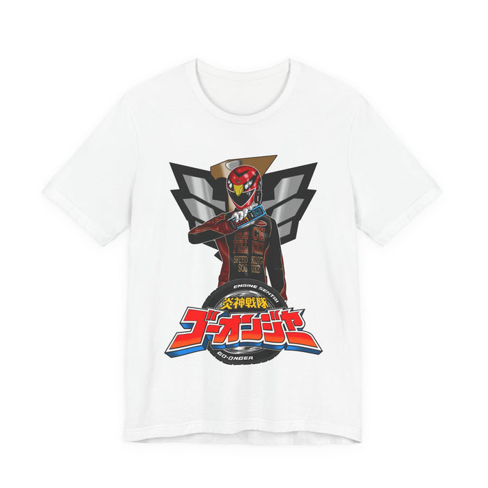 Go-Onger Red Sosuke Tee Super Sentai T Shirt Custom Graphic Art Cosplay Shirts Rangers Retro Vintage 90s