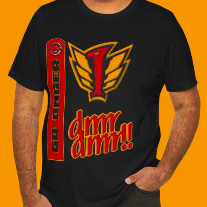 Go-Onger Red Tee Super Sentai T Shirt Custom Graphic Art Cosplay Shirts  Retro Vintage 90s