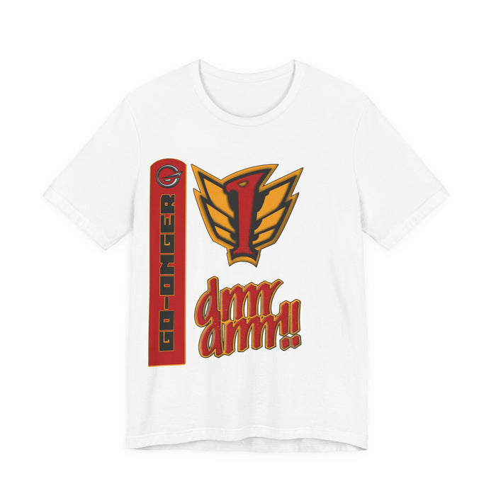 Go-Onger Red Tee Super Sentai T Shirt Custom Graphic Art Cosplay Shirts  Retro Vintage 90s