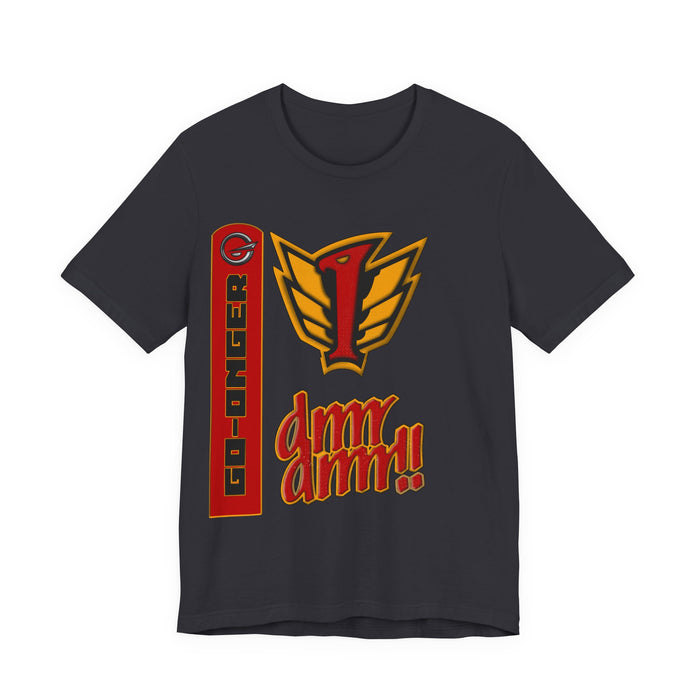 Go-Onger Red Tee Super Sentai T Shirt Custom Graphic Art Cosplay Shirts  Retro Vintage 90s