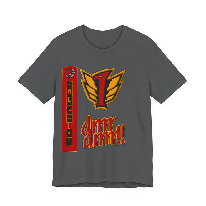 Go-Onger Red Tee Super Sentai T Shirt Custom Graphic Art Cosplay Shirts  Retro Vintage 90s