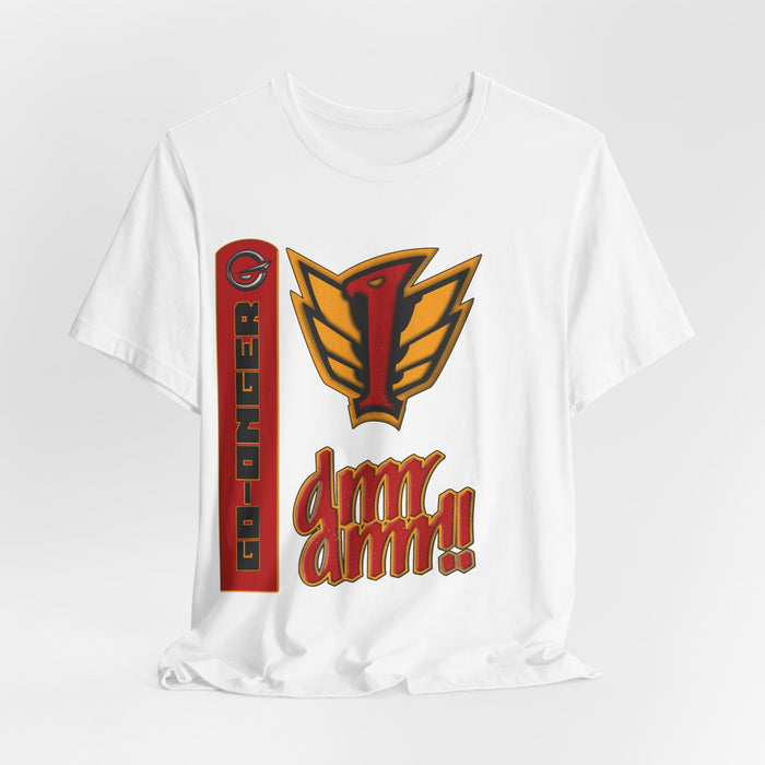 Go-Onger Red Tee Super Sentai T Shirt Custom Graphic Art Cosplay Shirts  Retro Vintage 90s