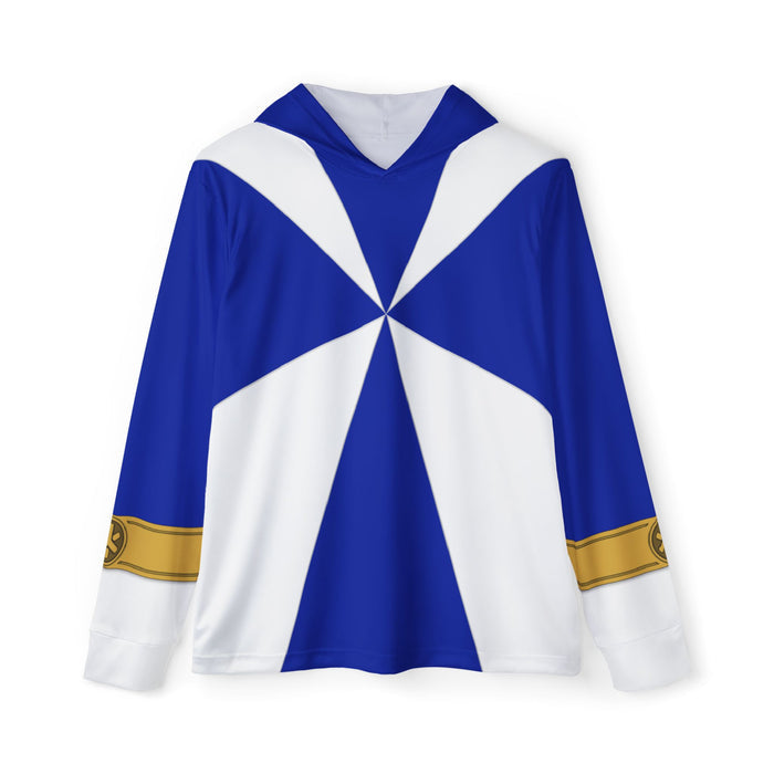 GoGo Five Blue Hoodie (Full Print) Lightweight, Breathable, workout, pull over, fitness Hoodie Super Sentai Custom