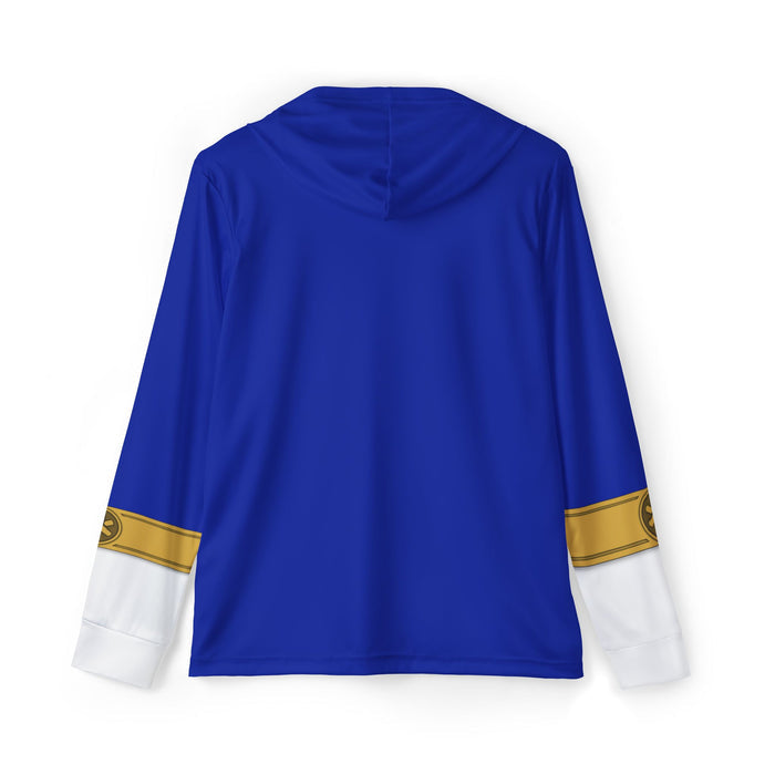 GoGo Five Blue Hoodie (Full Print) Lightweight, Breathable, workout, pull over, fitness Hoodie Super Sentai Custom