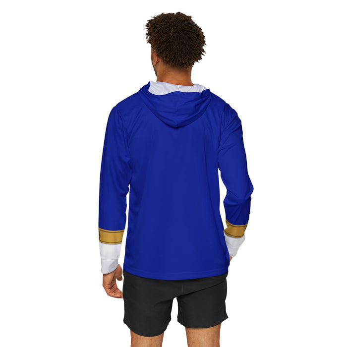 GoGo Five Blue Hoodie (Full Print) Lightweight, Breathable, workout, pull over, fitness Hoodie Super Sentai Custom