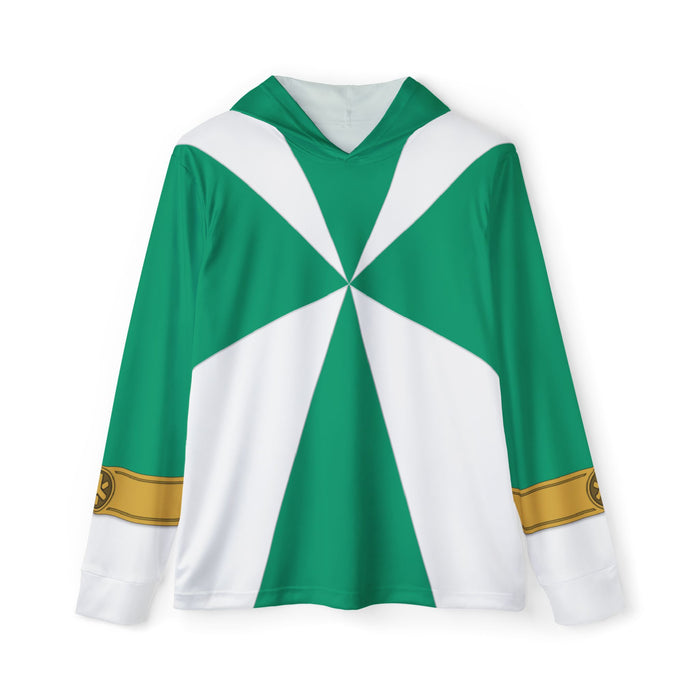 GoGo Five Green Hoodie (Full Print) Lightweight, Breathable, workout, pull over, fitness Hoodie Super Sentai Custom