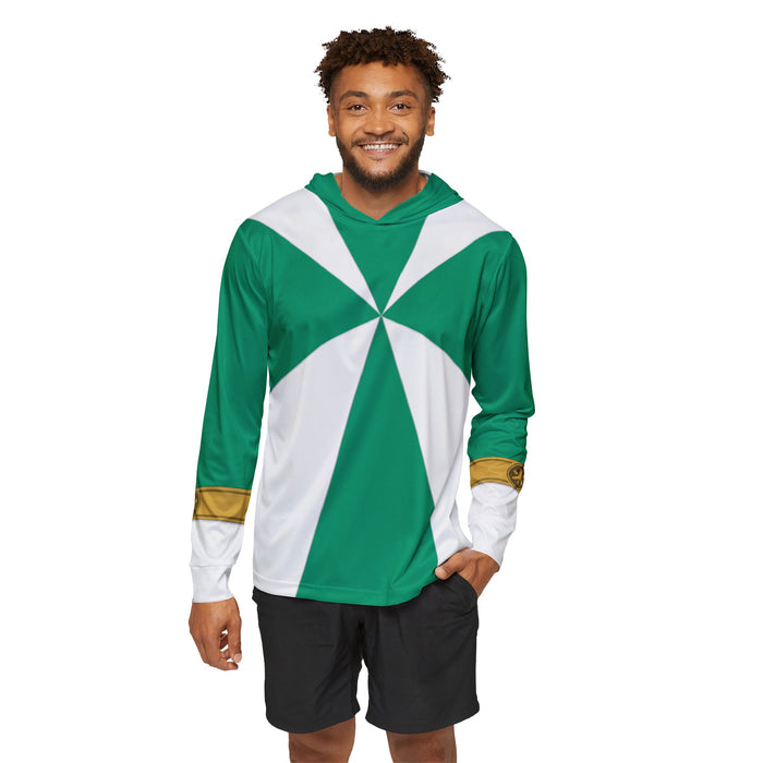 GoGo Five Green Hoodie (Full Print) Lightweight, Breathable, workout, pull over, fitness Hoodie Super Sentai Custom