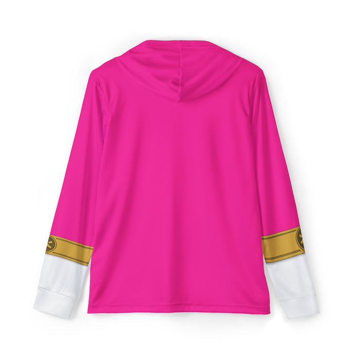 GoGo Five Pink Hoodie (Full Print) Lightweight, Breathable, workout, pull over, fitness Hoodie Super Sentai Custom