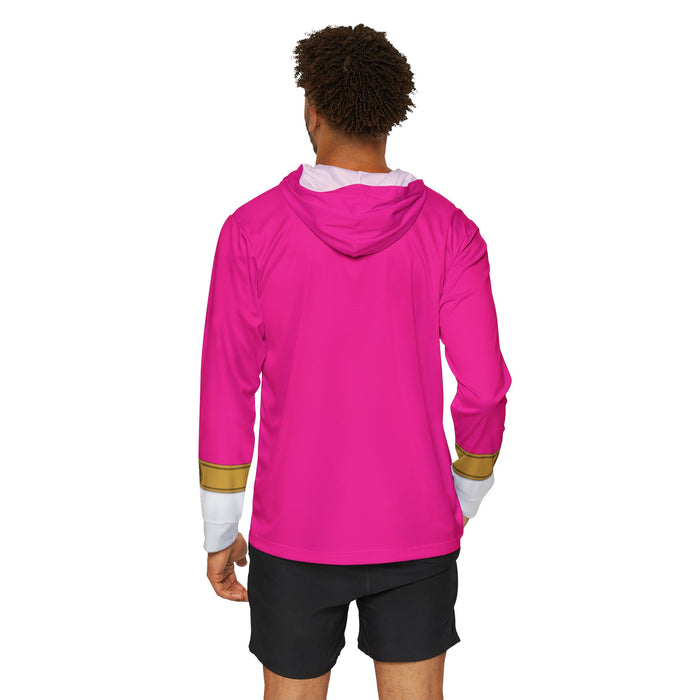 GoGo Five Pink Hoodie (Full Print) Lightweight, Breathable, workout, pull over, fitness Hoodie Super Sentai Custom