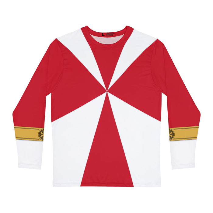 GoGo Five Red Long Sleeve Shirt (Full Print) Custom Graphic Art Cosplay Shirts Rangers Retro Vintage 90s