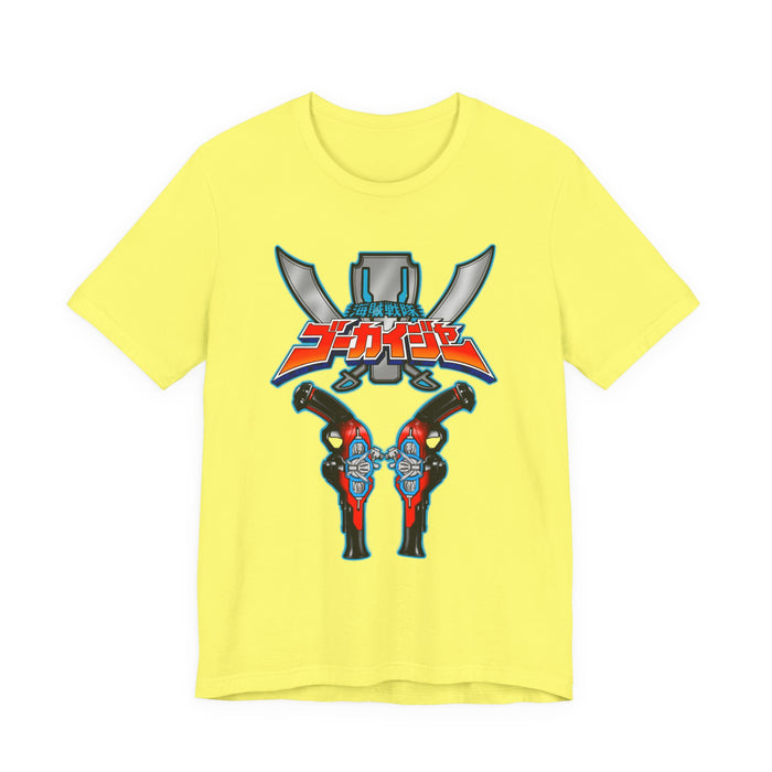 Gokai Blasters Tee Super Sentai T Shirt Custom Graphic Art Cosplay Shirts Rangers Retro Vintage 90s