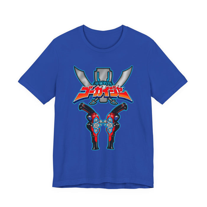 Gokai Blasters Tee Super Sentai T Shirt Custom Graphic Art Cosplay Shirts Rangers Retro Vintage 90s