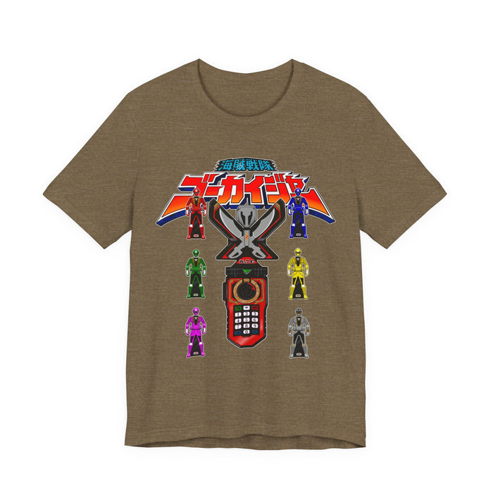 Gokai Change Tee Super Sentai T Shirt Custom Graphic Art Cosplay Shirts Rangers Retro Vintage 90s