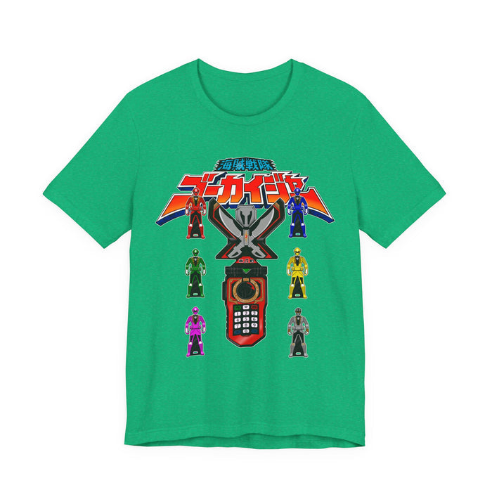 Gokai Change Tee Super Sentai T Shirt Custom Graphic Art Cosplay Shirts Rangers Retro Vintage 90s