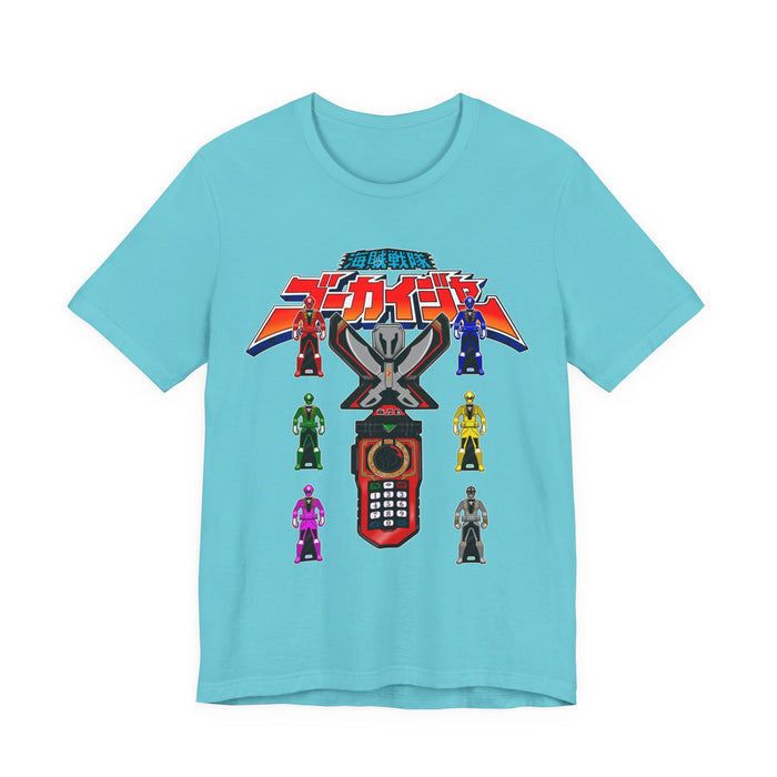 Gokai Change Tee Super Sentai T Shirt Custom Graphic Art Cosplay Shirts Rangers Retro Vintage 90s