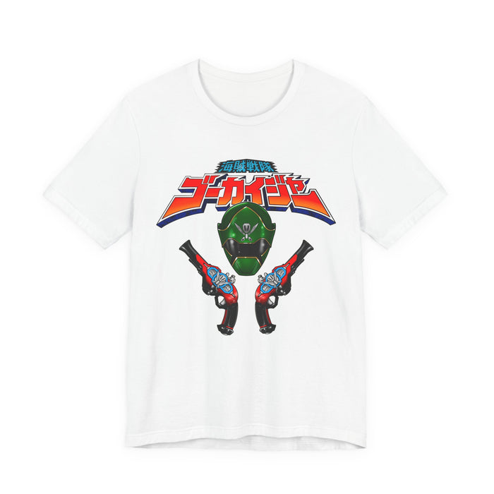 Gokai Green Tee Super Sentai T Shirt Custom Graphic Art Cosplay Shirts Rangers Retro Vintage 90s