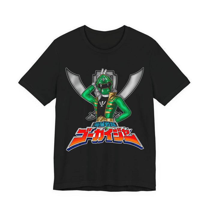 Gokai Green Tee Super Sentai T Shirt Custom Graphic Art Cosplay Shirts Rangers Retro Vintage 90s