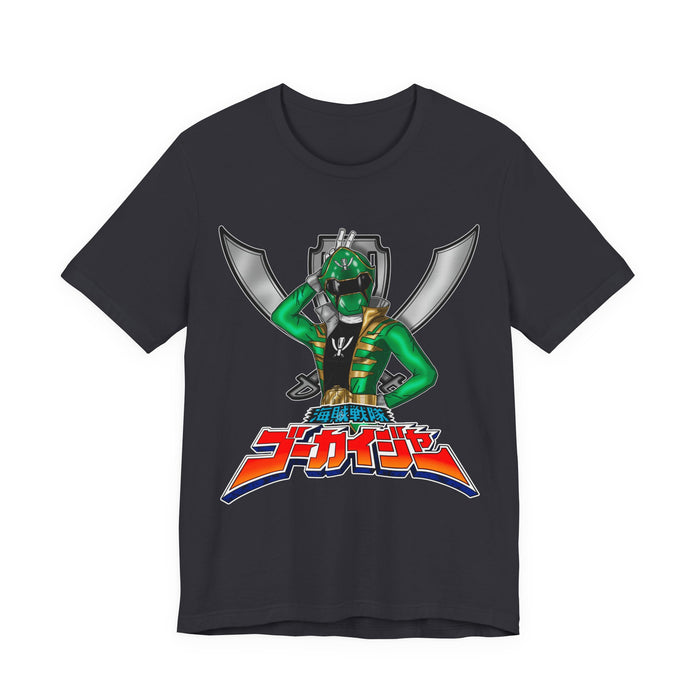 Gokai Green Tee Super Sentai T Shirt Custom Graphic Art Cosplay Shirts Rangers Retro Vintage 90s