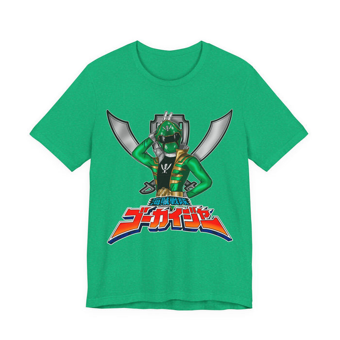 Gokai Green Tee Super Sentai T Shirt Custom Graphic Art Cosplay Shirts Rangers Retro Vintage 90s