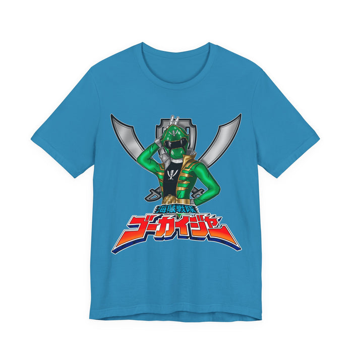 Gokai Green Tee Super Sentai T Shirt Custom Graphic Art Cosplay Shirts Rangers Retro Vintage 90s