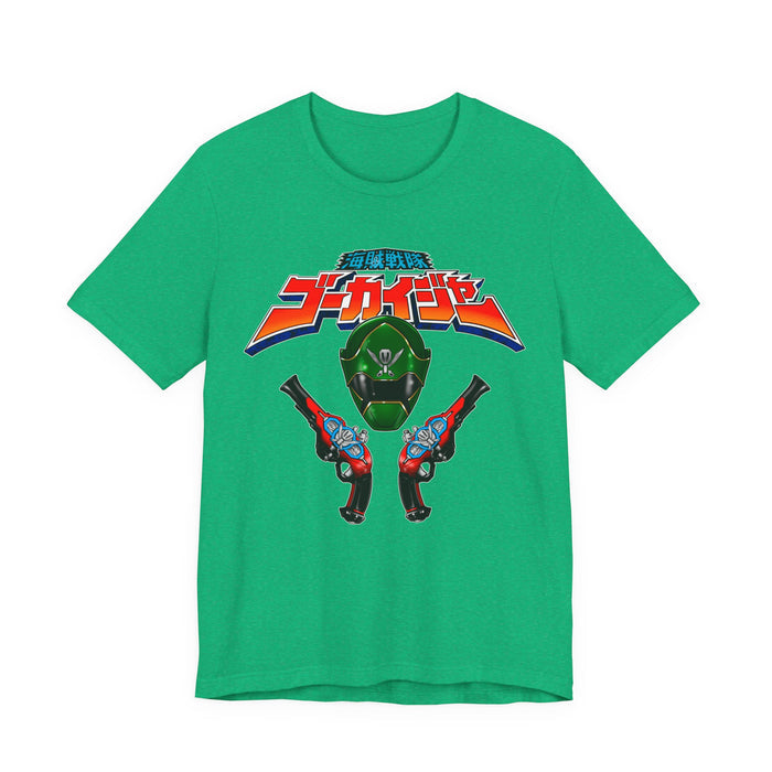 Gokai Green Tee Super Sentai T Shirt Custom Graphic Art Cosplay Shirts Rangers Retro Vintage 90s
