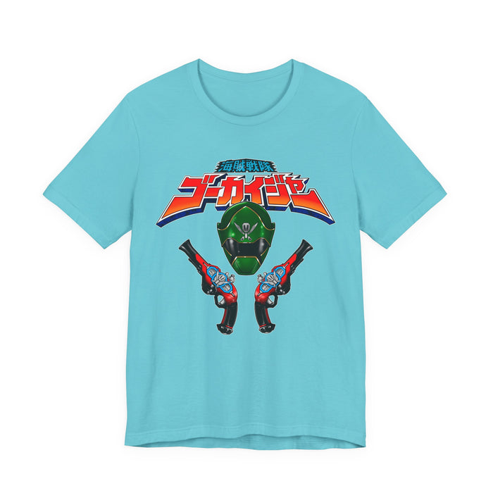 Gokai Green Tee Super Sentai T Shirt Custom Graphic Art Cosplay Shirts Rangers Retro Vintage 90s